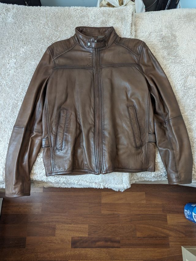 Cazadora de piel marrón - NO NEGOCIABLE