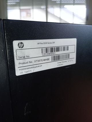 ORDENADOR DE SOBREMESA HP