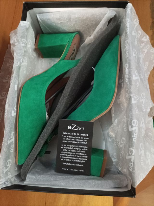 Zapatos Ezzio verdes de piel sin estrenar 🥰