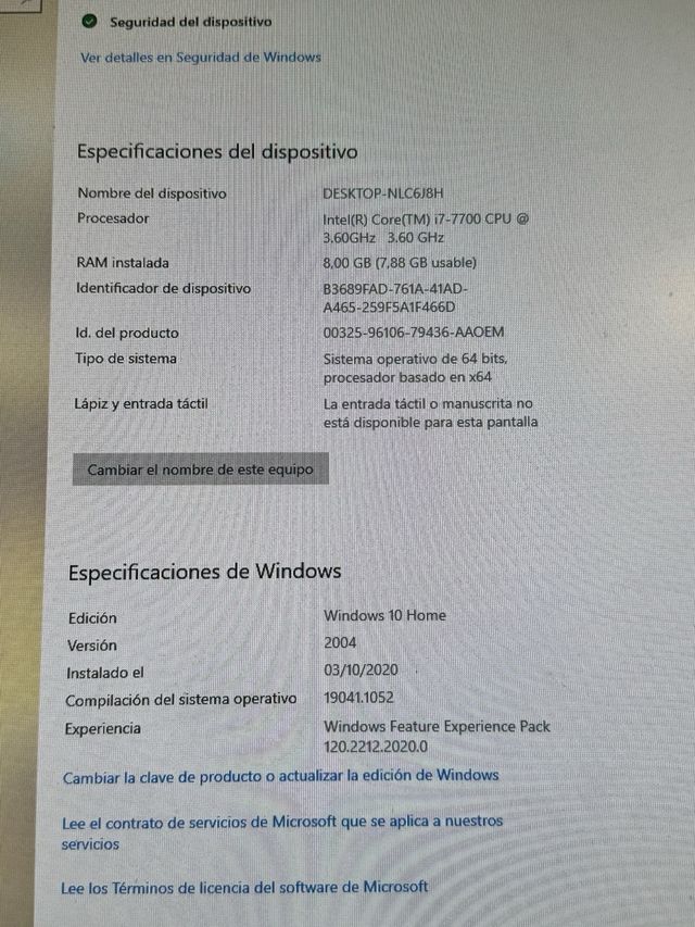 Pc sobremesa Hp Pavilion