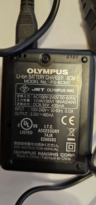 Cargador de batería olympus