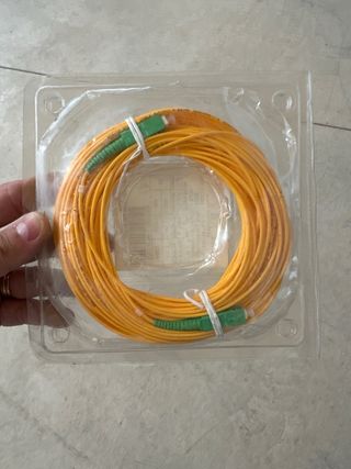 Cable Fibra ÓPTICA 20 M Universal Color Amarillo