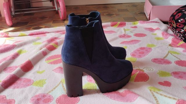 Botas tacón azules