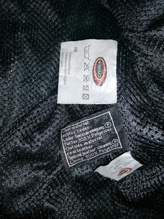 Chaqueta de cuero para motos