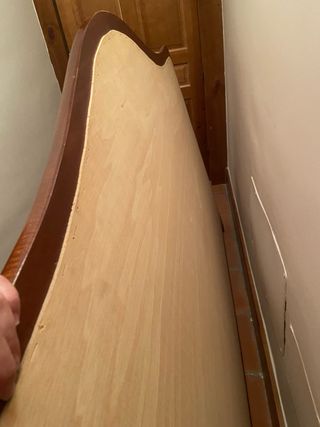 Cabecero se madera estampado tapizado flores