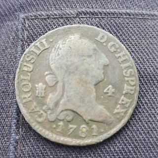 Moneda 4 maravedíes 1781