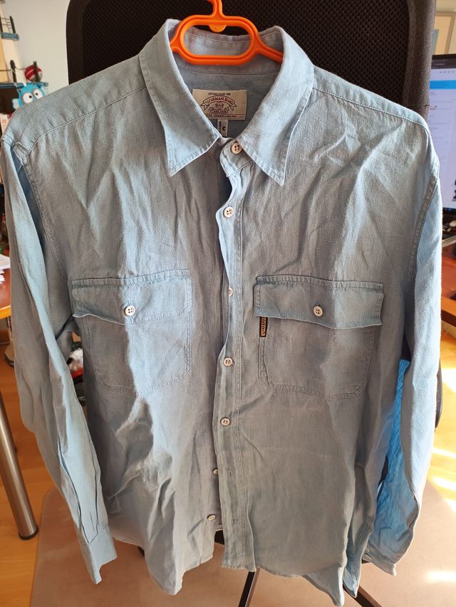 Armani Jeans Camisa 100% Lino Talla M