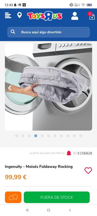 Minicuna Moisés Ingenuity Foldaway Rocking