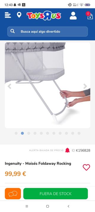 Minicuna Moisés Ingenuity Foldaway Rocking