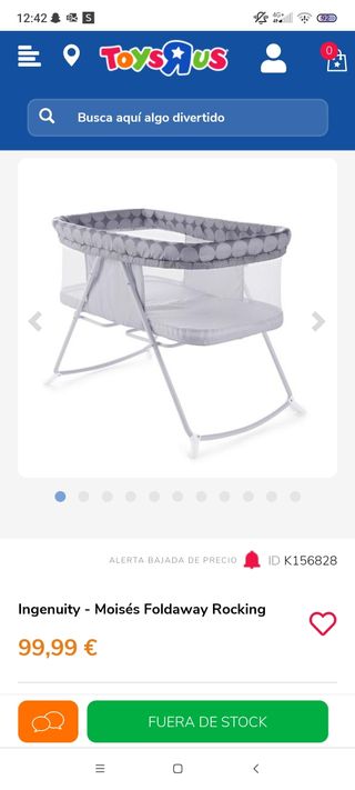 Minicuna Moisés Ingenuity Foldaway Rocking