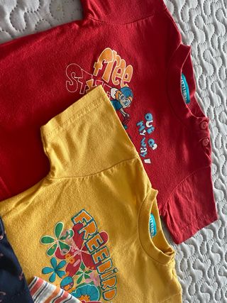 Lote de 6 camisetas de manga corta bebe