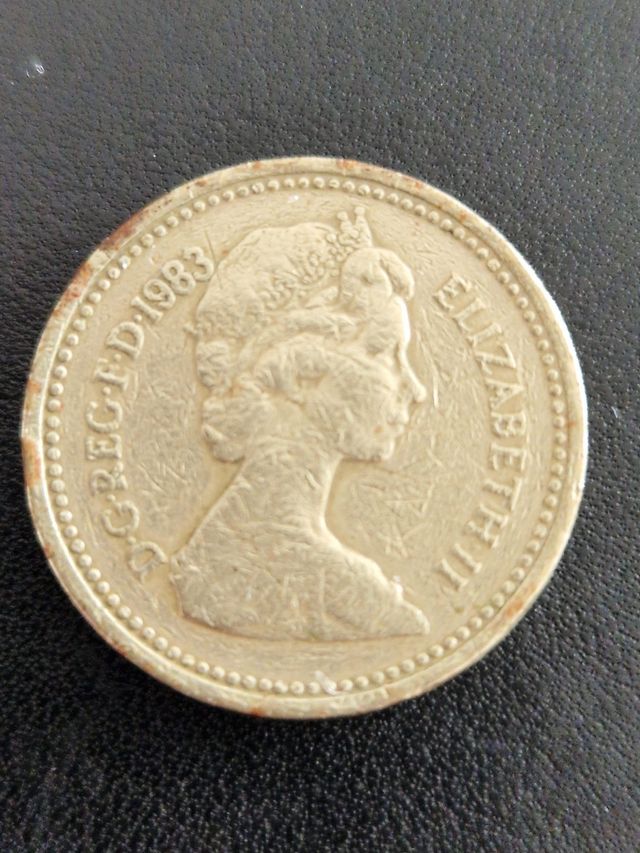 Moneda Libra Rara Elizabeth II Coleccionista