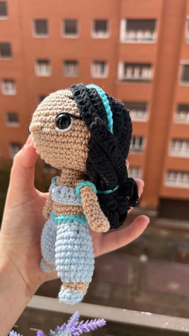 jasmine disney aladdin amigurumi crochet