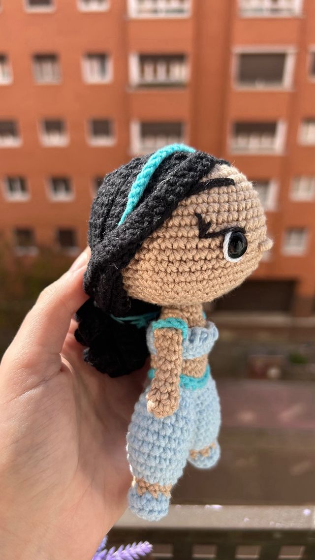 jasmine disney aladdin amigurumi crochet