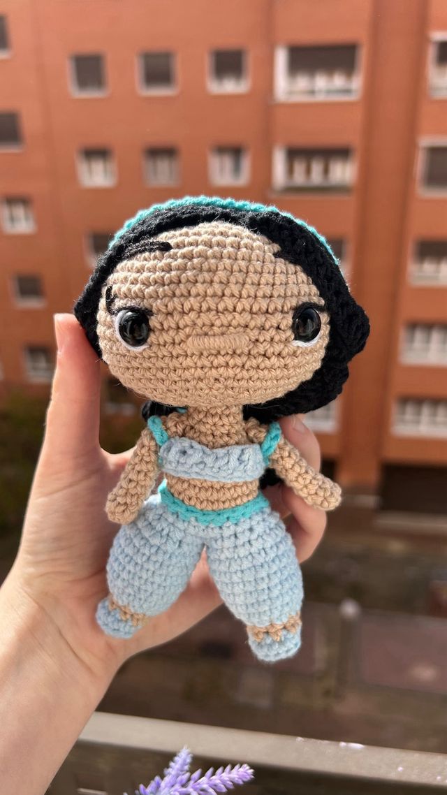 jasmine disney aladdin amigurumi crochet