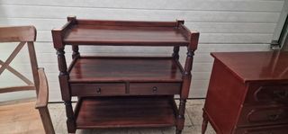 Mesa salón madera maciza, tv, habitación...