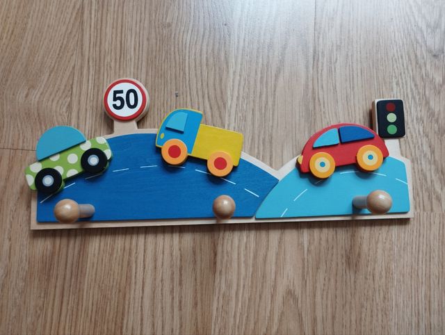 Perchero infantil Coches