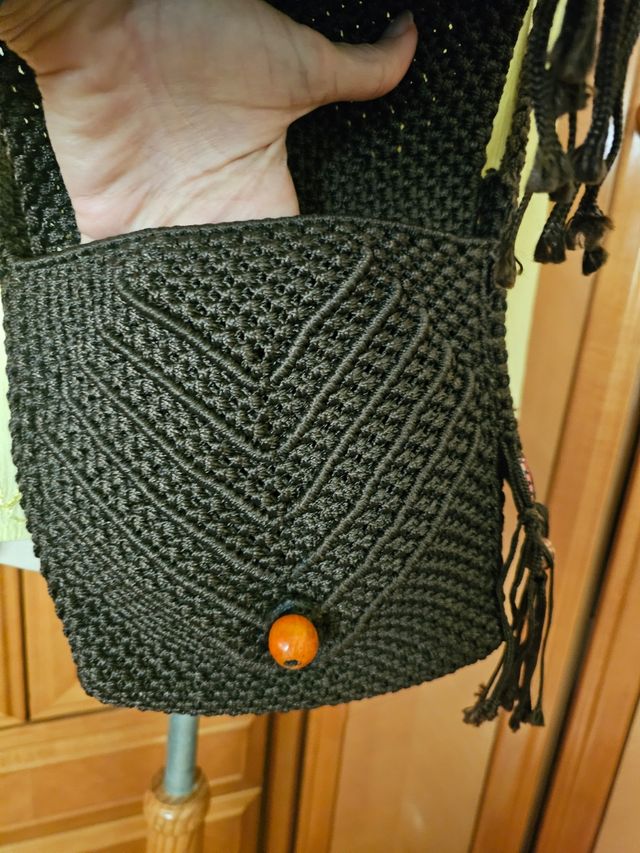 NUEVO, BOLSO CROCHET ARTESANÍA