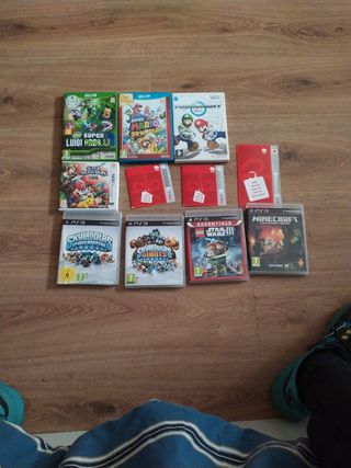 juegos de la Wii/U, Ps3 y 3Ds y Pines de nintendo