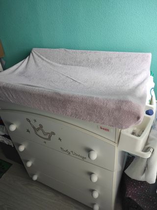 Cambiador con bañera+regalo fundas cambiador