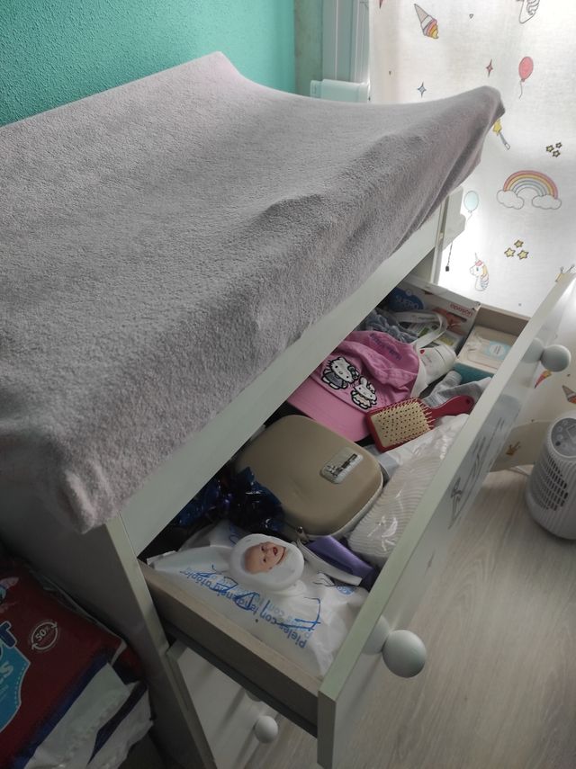 Cambiador con bañera+regalo fundas cambiador