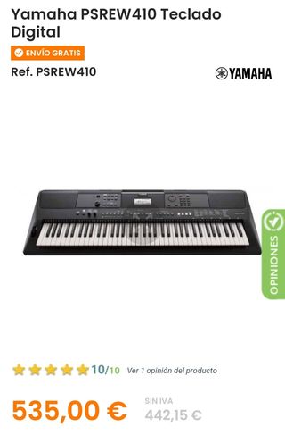 Teclado yamaha ew410 