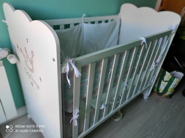 Cuna blanca 60x120Micuna regalo colchón