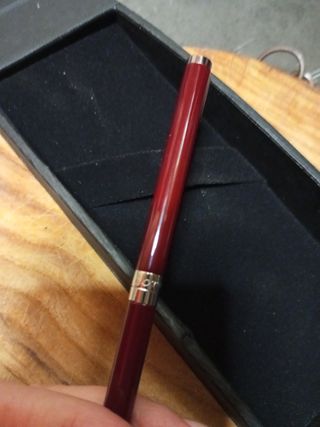 Bolígrafo Lotus nuevo granate, oro 14,Es unisex