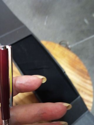 Bolígrafo Lotus nuevo granate, oro 14,Es unisex