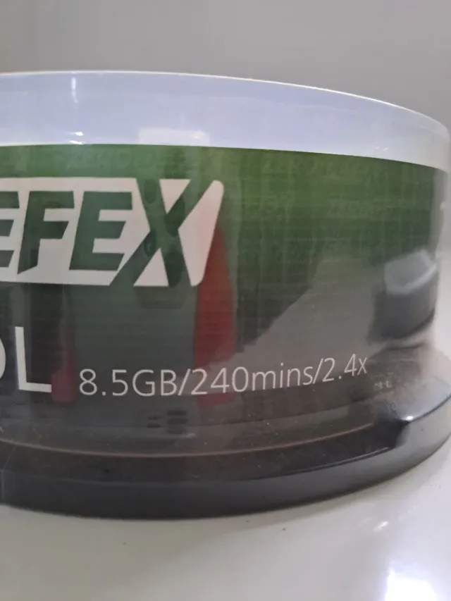 25 DVD+R 8.7GB x2.4 imprimible con 25 sobres