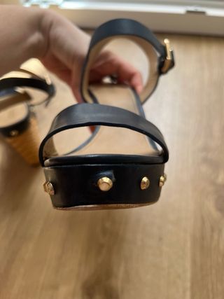 Sandalias cuña Michael Kors, t37 piel
