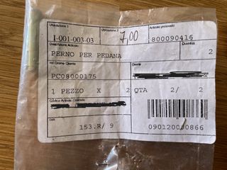 Nuovo Mv Agusta Supporto Pedana Ant Sx + Perno