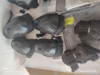 2 Conjuntos de protecciónes patines marca Oxelo