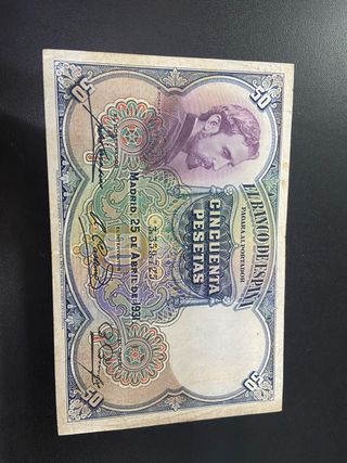 Billete 50 pesetas 1931