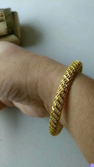 Pulsera India chapada oro 18K. Nueva