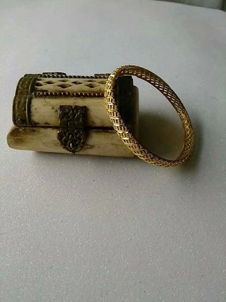 Pulsera India chapada oro 18K. Nueva