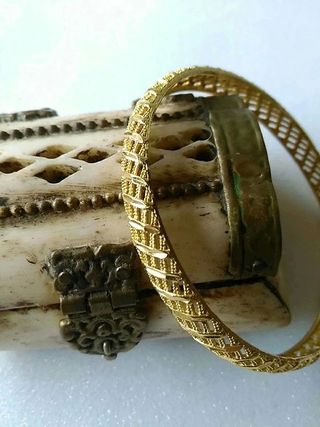 Pulsera India chapada oro 18K. Nueva