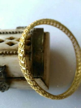 Pulsera India chapada oro 18K. Nueva