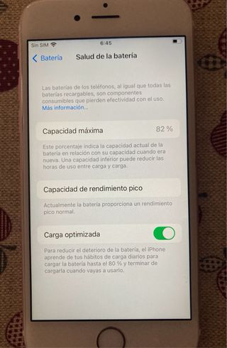 Iphone 6s,rose gold, 64GB. Libre.Bateria al 82%