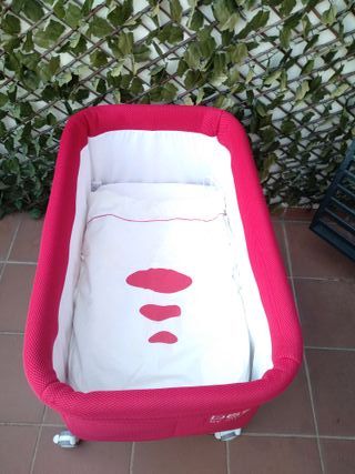 Mini cuna Basic by Interbaby roja