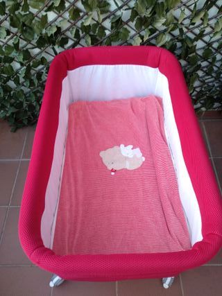 Mini cuna Basic by Interbaby roja