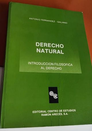 Libro Antiguo Filosofía del Derecho