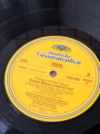 Disco vinilo Mozart misa en c menor