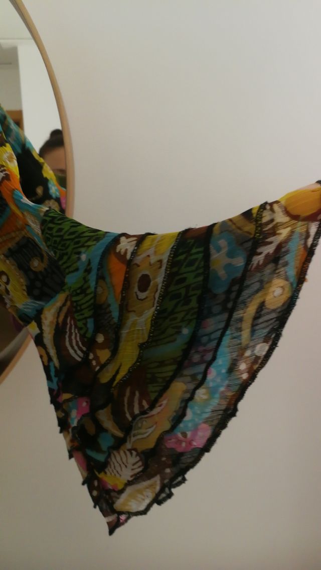 Vestido de gasa estampado