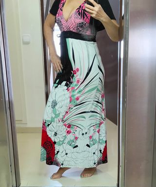 Vestido largo evasé