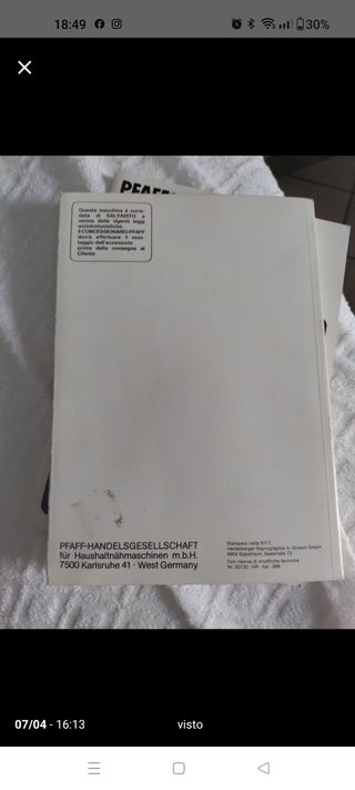 Macchina da cucire/ricamo Pfaff 1473 cd