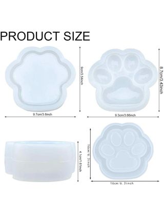 SET - 5 stampi per resina epossidica tema animale