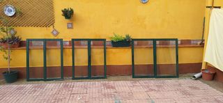 Ventanas de aluminio verde