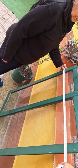 Ventanas de aluminio verde