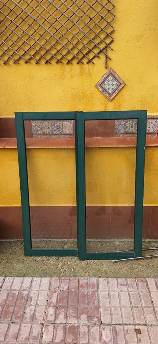 Ventanas de aluminio verde